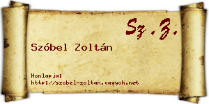 Szóbel Zoltán névjegykártya
